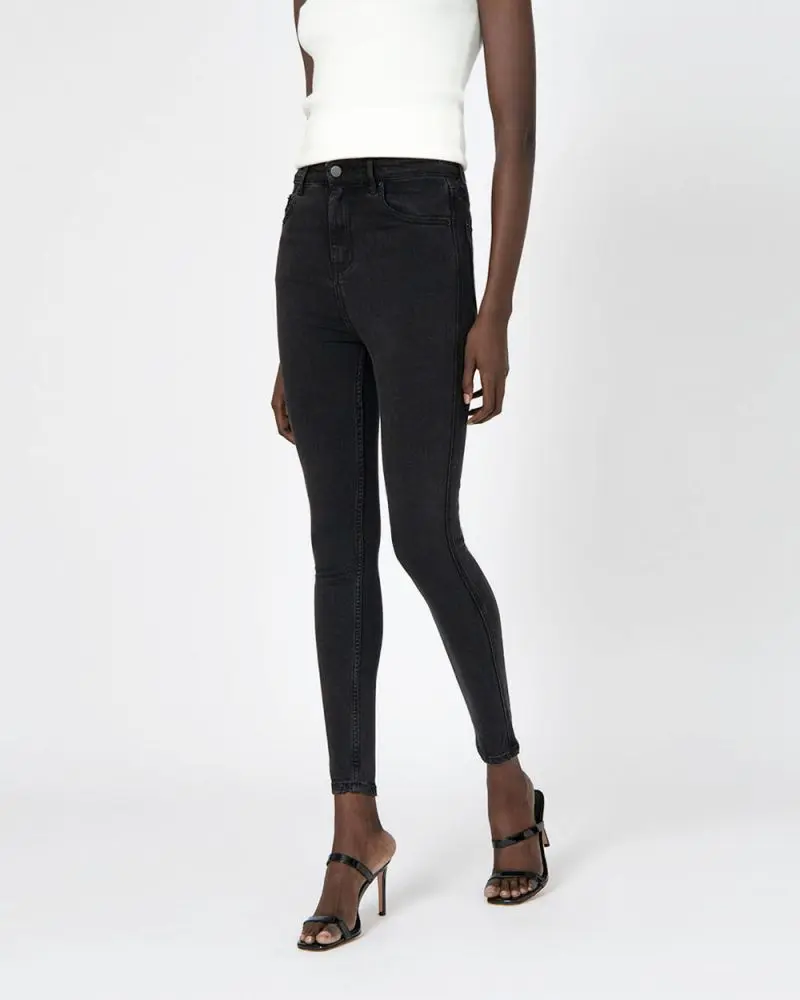 Forcast Clothing, the Avani High-Waisted Jeans. Design in a stretch fabrication, high waist and skinny fit, these jeans balance comfort and casual