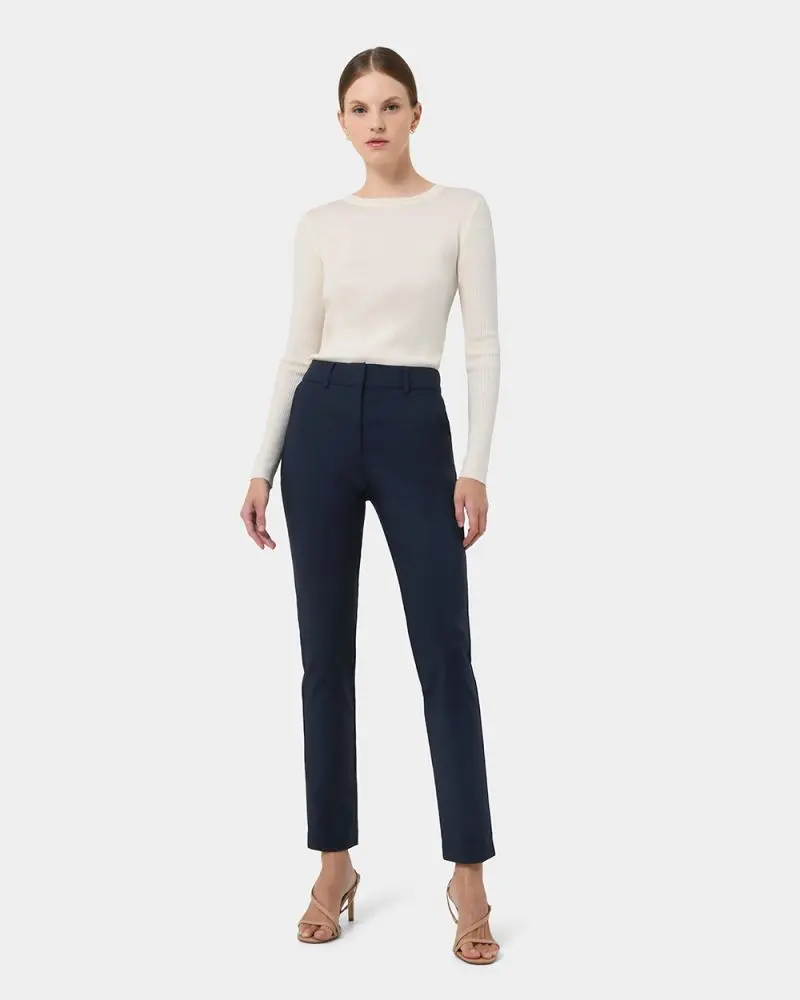 Forcast Clothing, The Stella Tall Trousers, featuring slim fit and classic high-rise