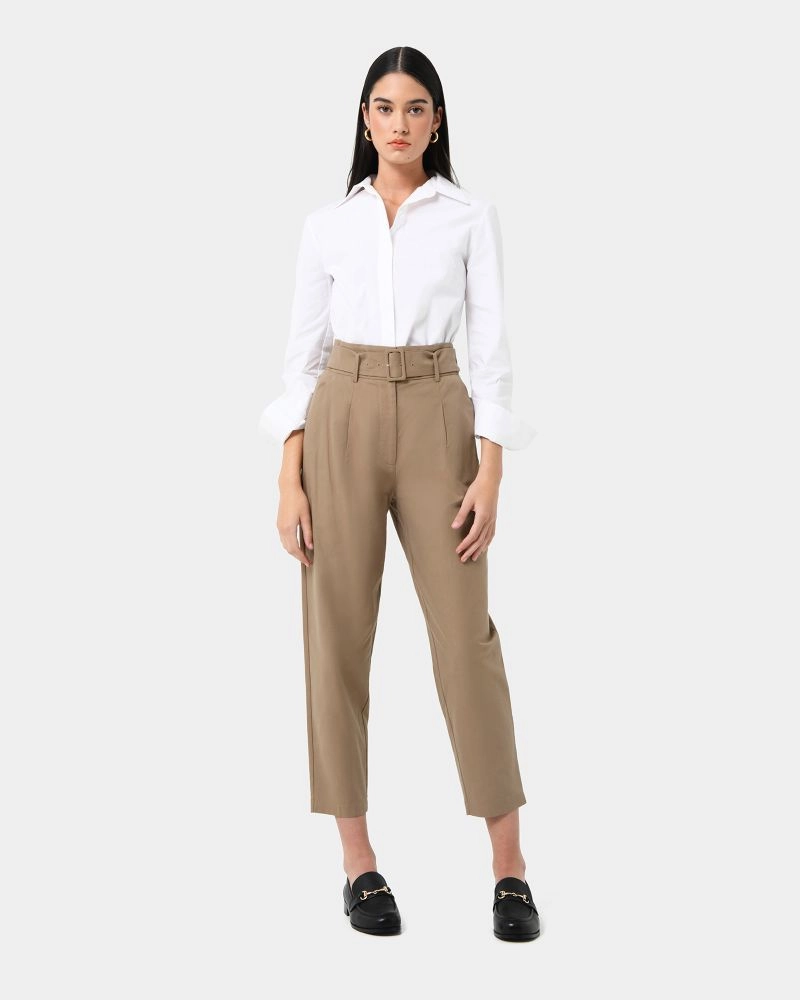 Forcast Clothing - Lucille Highwaist Belted Pants