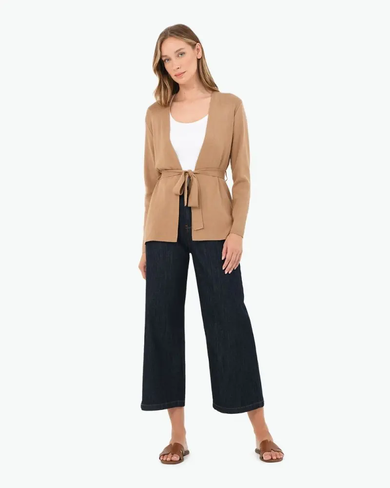 Forcast Clothing, the Laurel Tie Waist Cardigan, featuring clean and simple knit cardigan