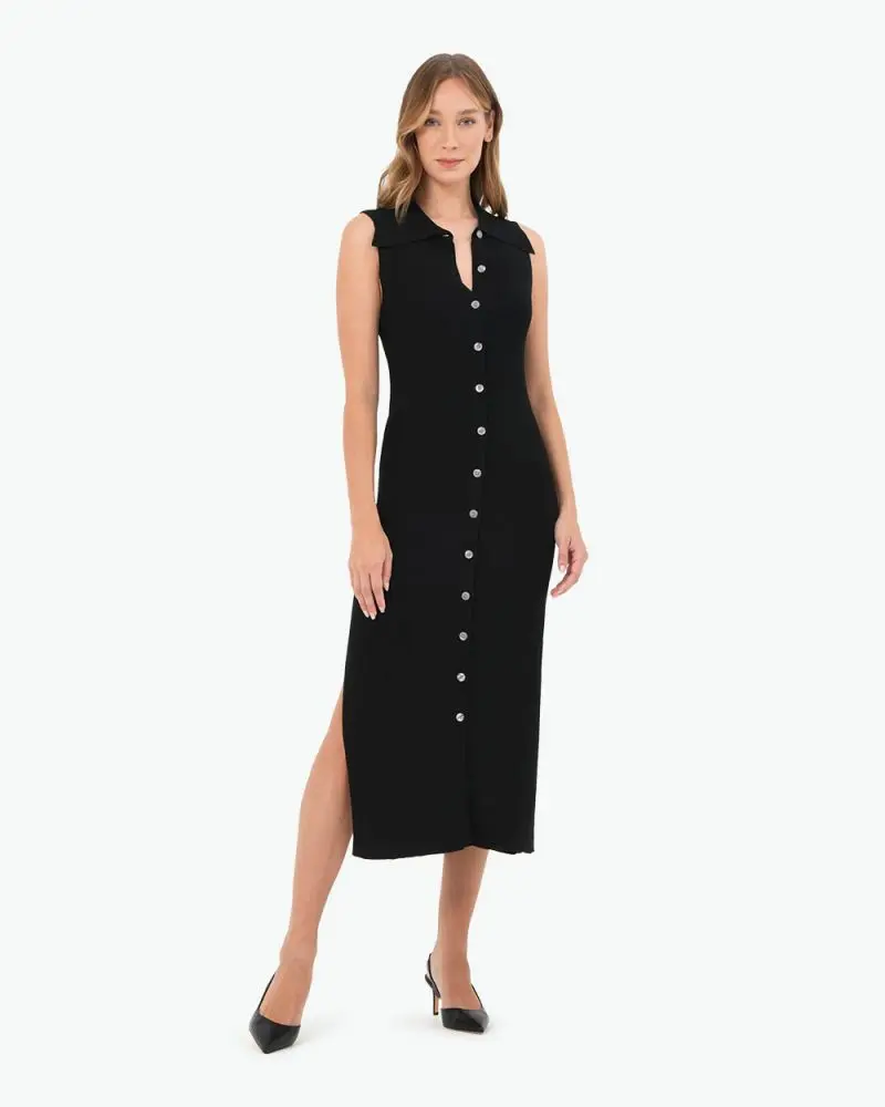 Forcast Clothing - Kita Polo Collar Knit Dress