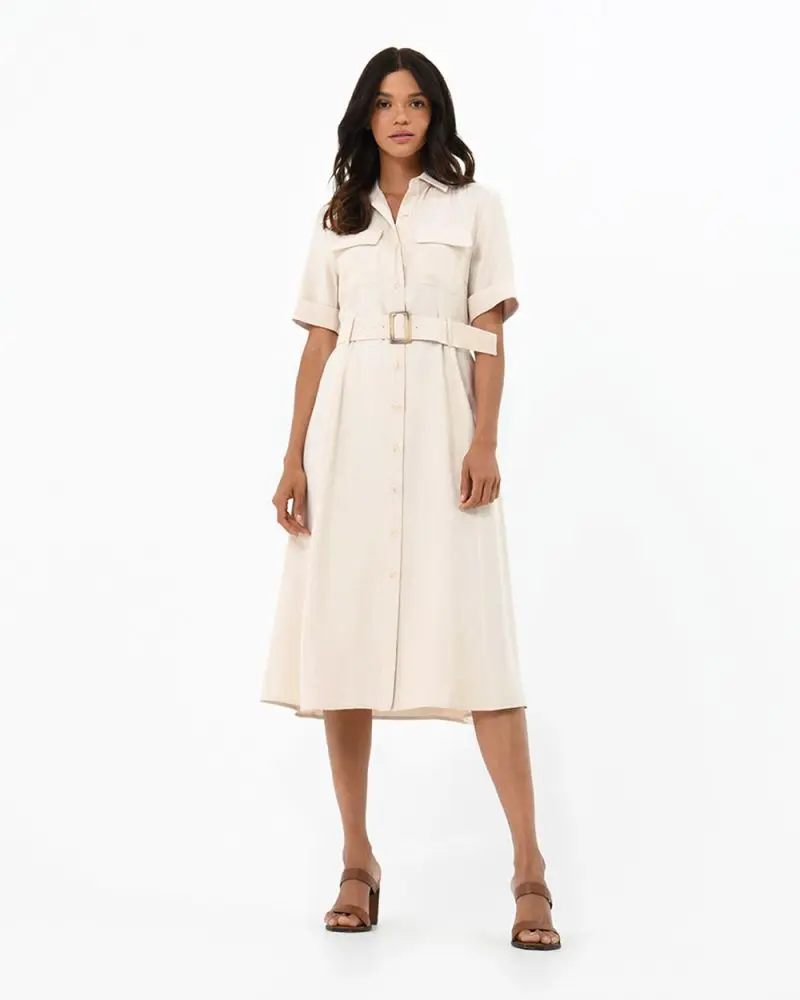 Forcast Clothing - Anali Belted Shirt Dress