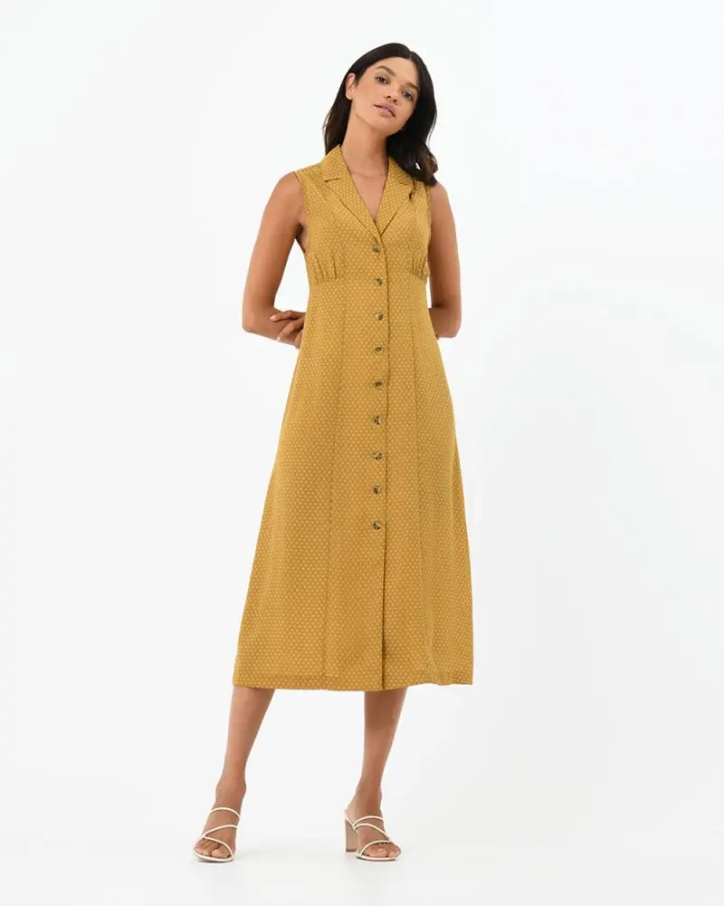 Forcast Clothing - Nellie Buttons Midi Dress