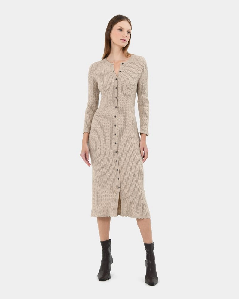 Forcast clothing - Paislee Cable Buttons Dress