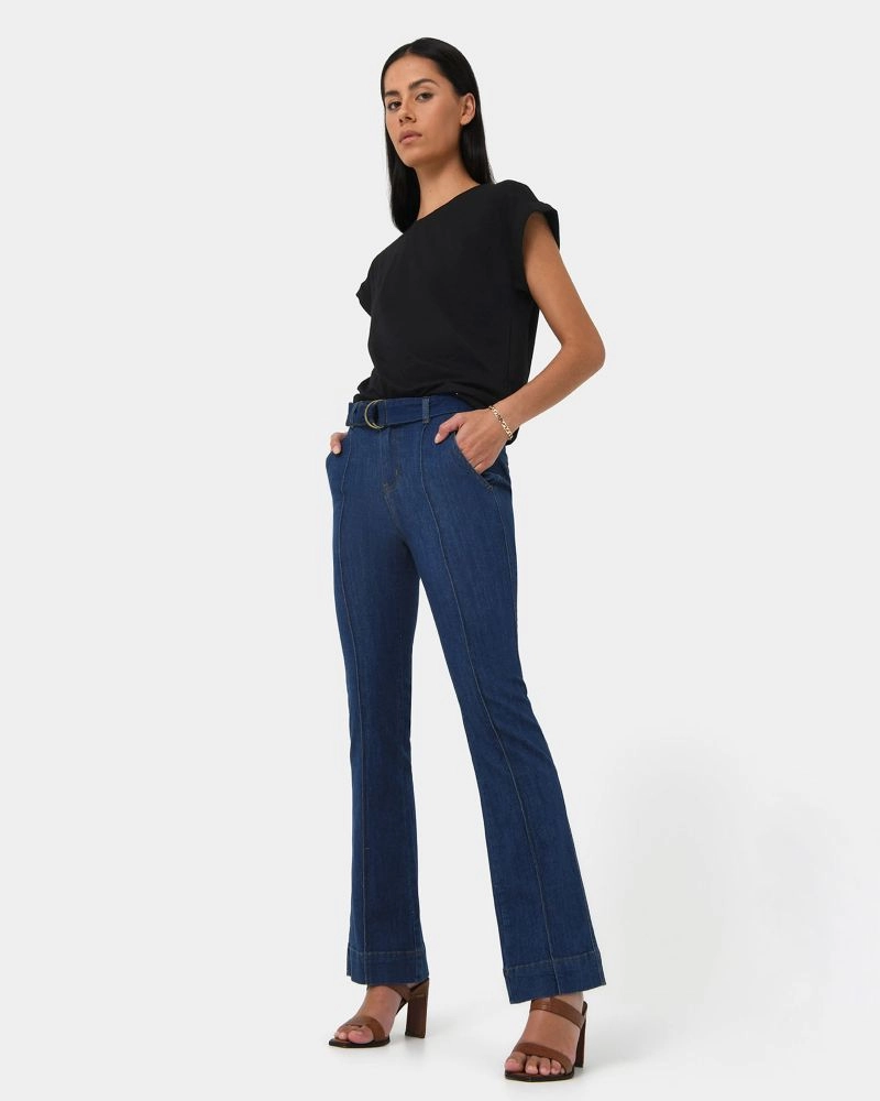 Forcast Clothing - Ximenna Pin Tuck Jeans