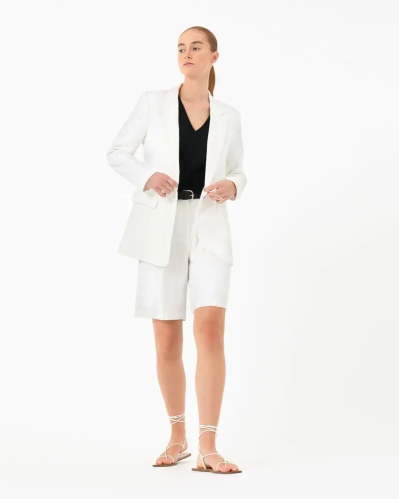 Forcast Clothing, the Jakie One Button Blazer, featuring single button fastening in a oversize fit