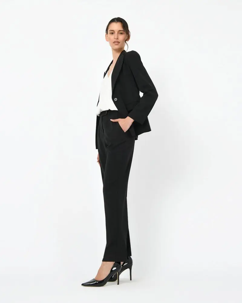 Forcast Clothing, the Monet Single Breasted Blazer, featuring a modern silhouette and single buttoned front 