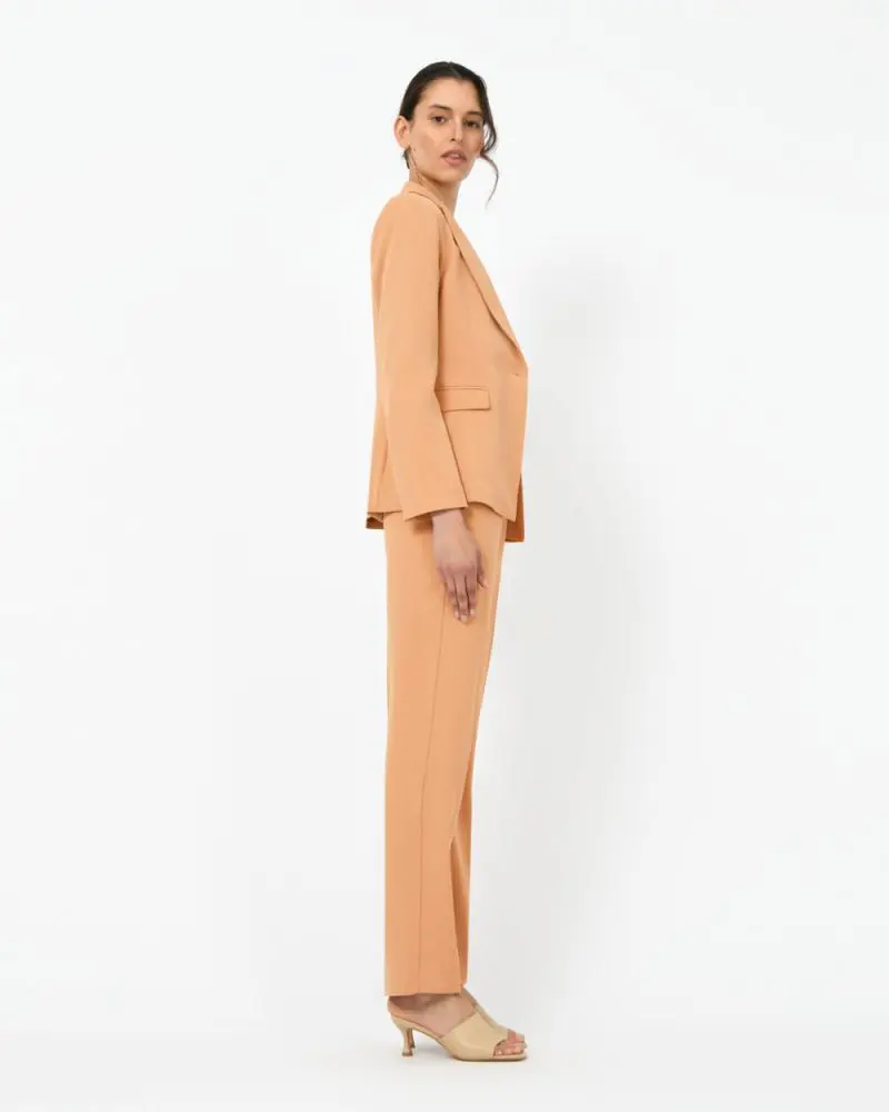 Forcast Clothing, the Monet Single Breasted Blazer, featuring a modern silhouette and single buttoned front