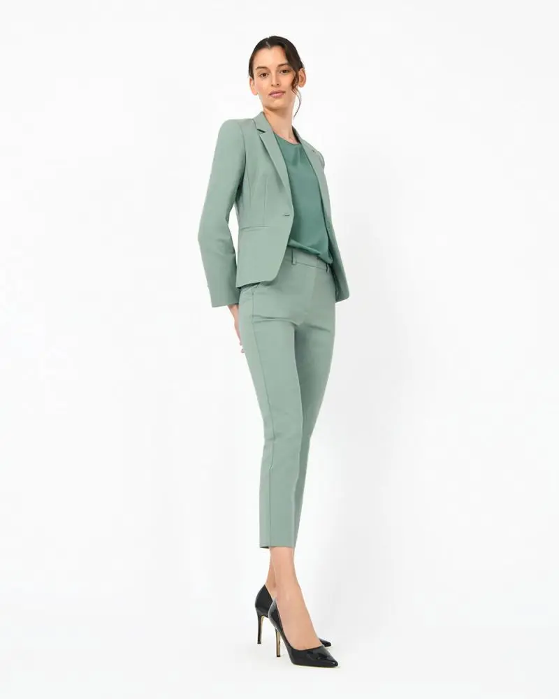 Forcast Clothing, the Safira Suit Jacket, featuring peak lapel collar and tailored fit design 