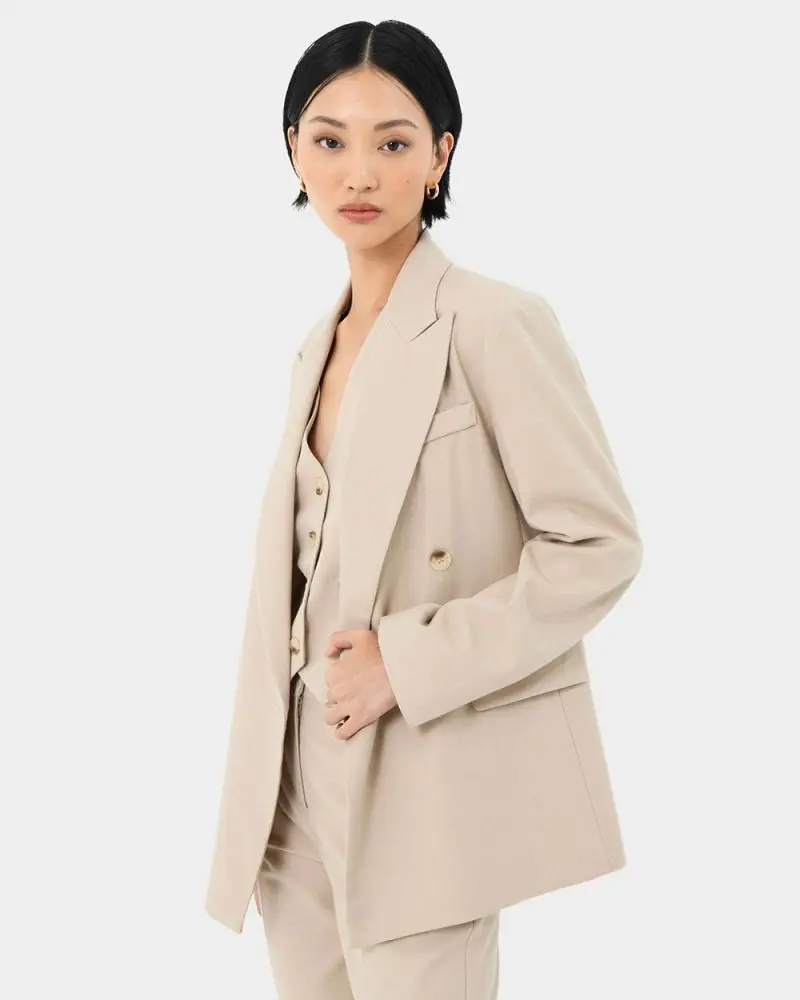 Forcast Clothing - Mariel Double Breasted Blazer