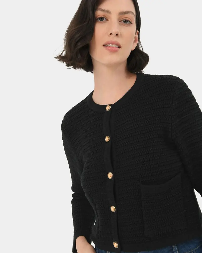 Hollis Textured Cardigan