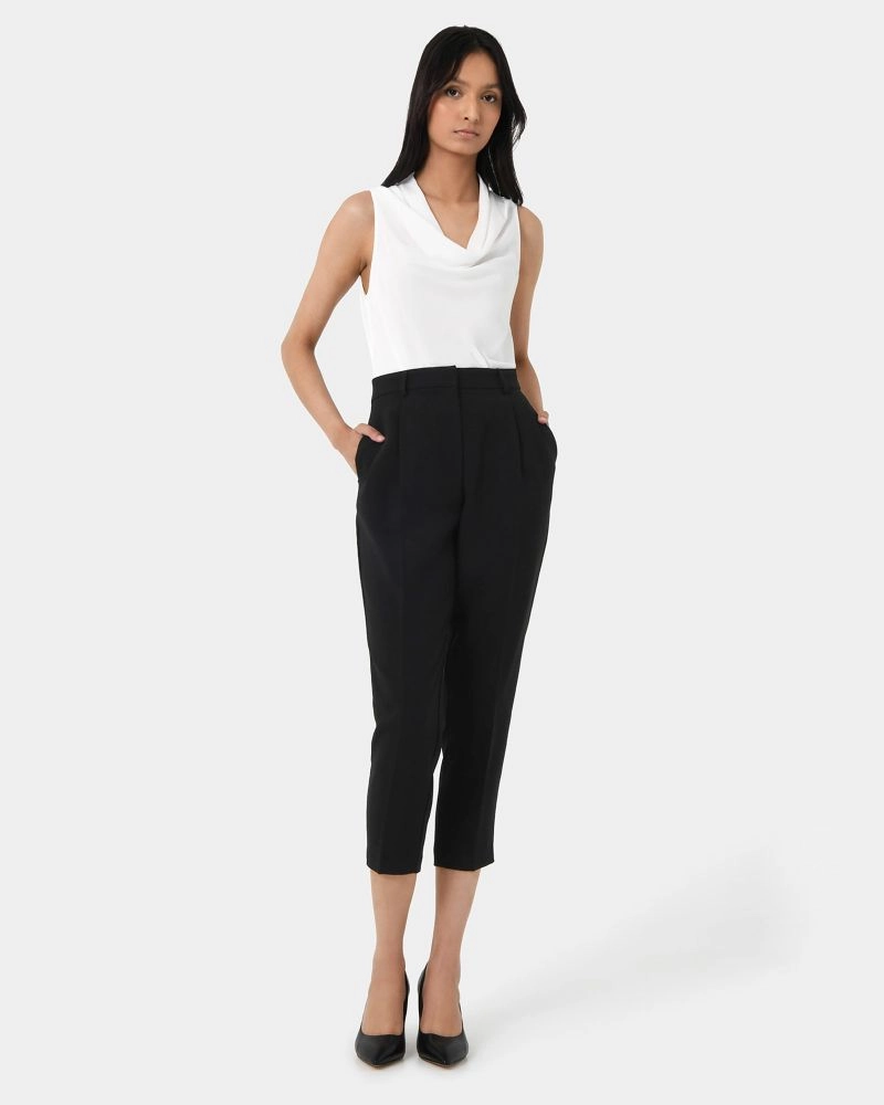 Forcast Clothing, the Carter 2 Slim Pants, featuring pleated front in a tapered fit design