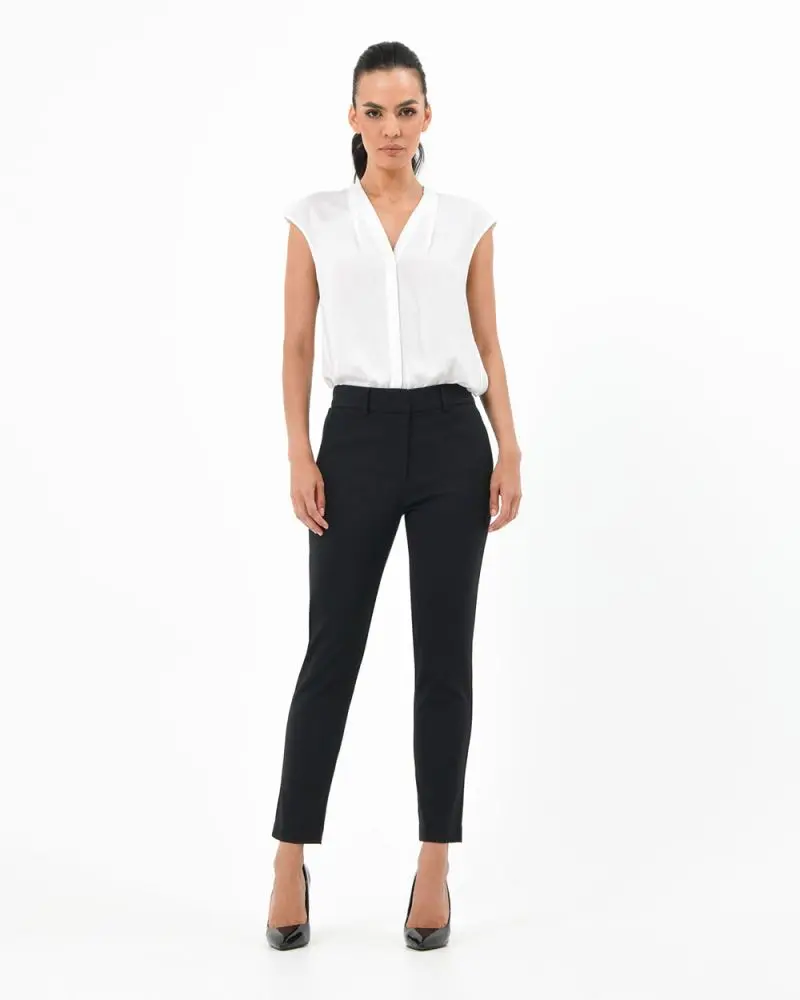 Forcast Clothing, the Safira High-Waist Trousers, featuring tailored fit and waistband with belt loops
