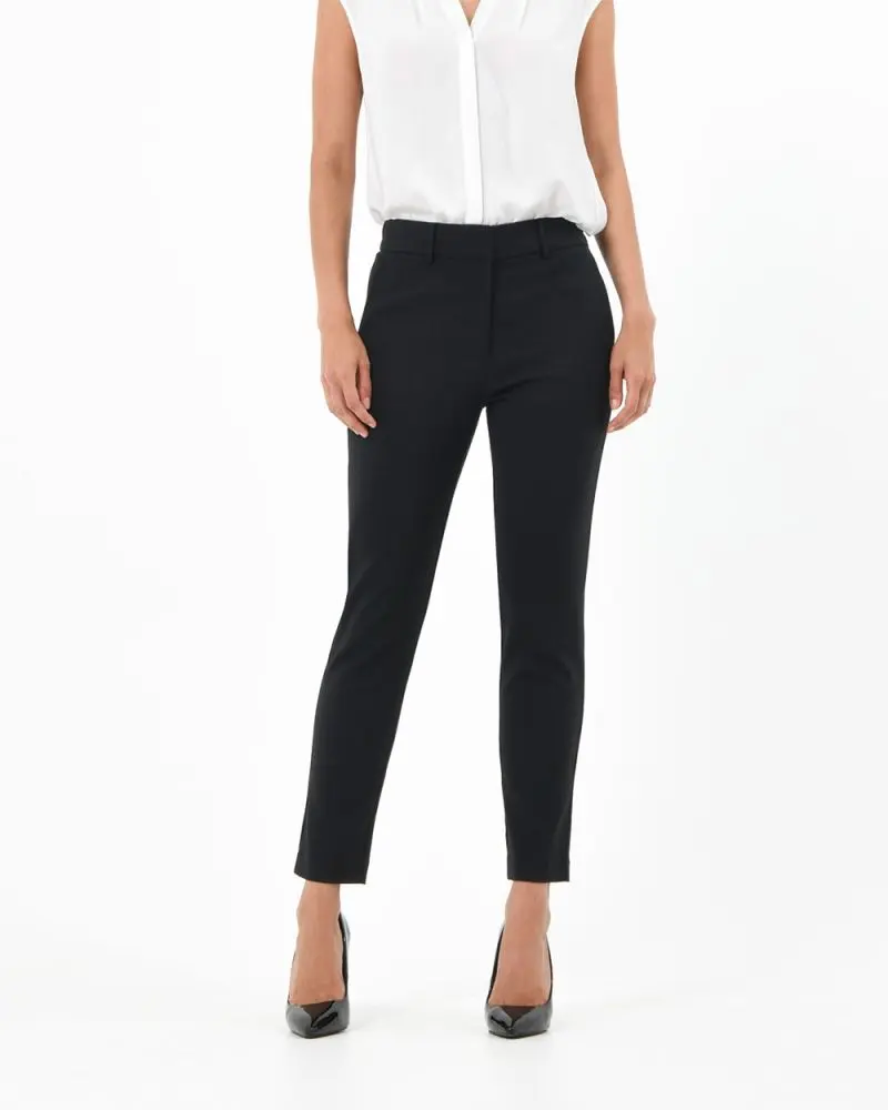 Forcast Clothing, the Safira High-Waist Trousers, featuring tailored fit and waistband with belt loops