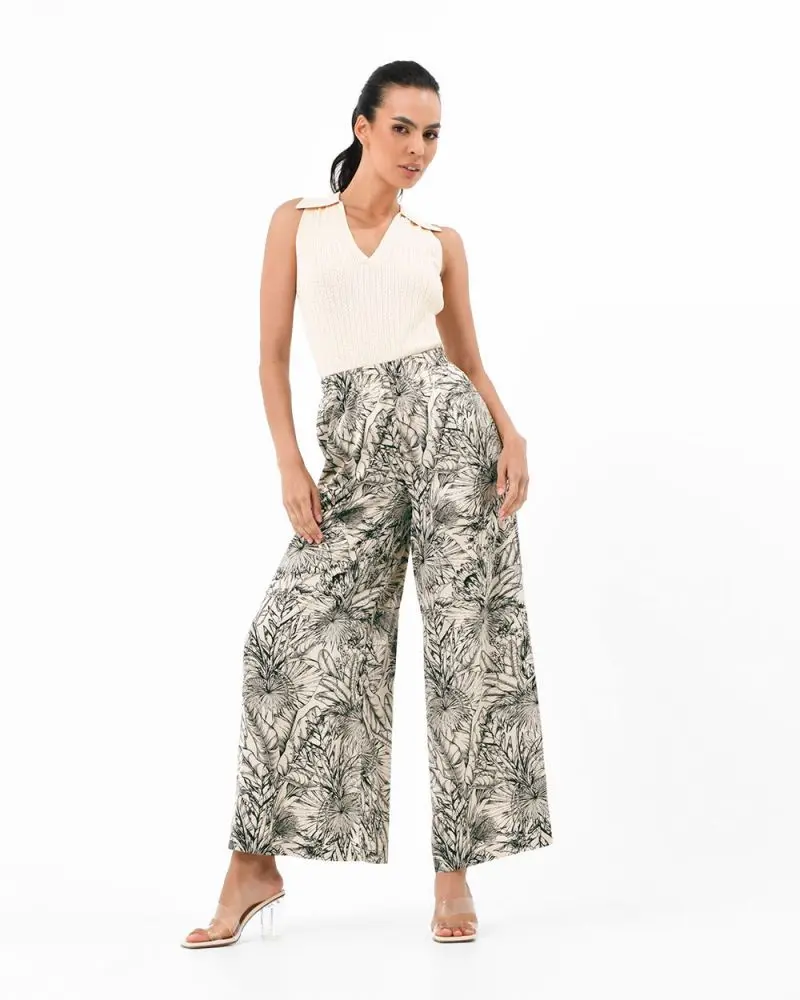Neomi Printed Palazzo Pants, the perfect summer pants in a palazzo style and elastic waistband