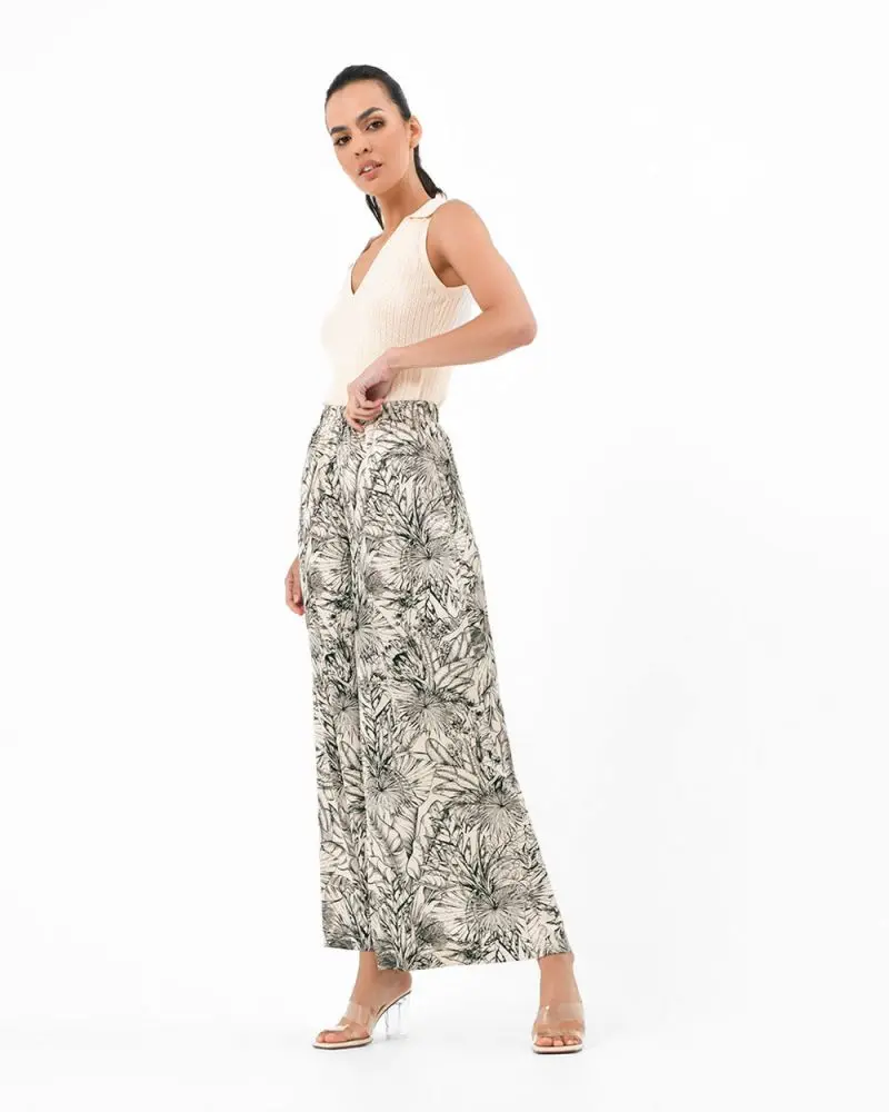 Neomi Printed Palazzo Pants, the perfect summer pants in a palazzo style and elastic waistband