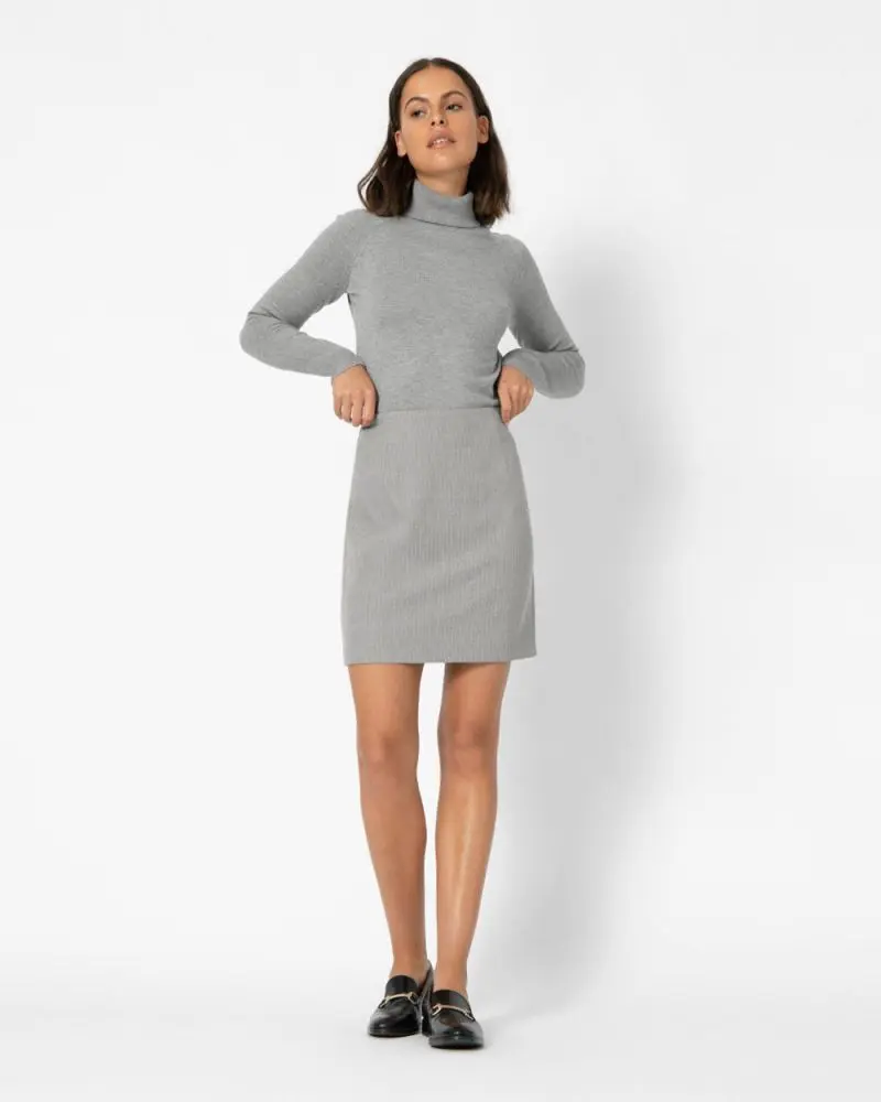 Forcast Clothing, the Zaynab Mini Skirt, featuring modern herringbone print in a mini style skirt