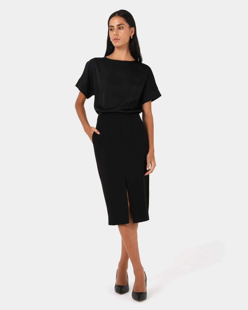 Forcast Clothing - Orlando Front Slit Skirt