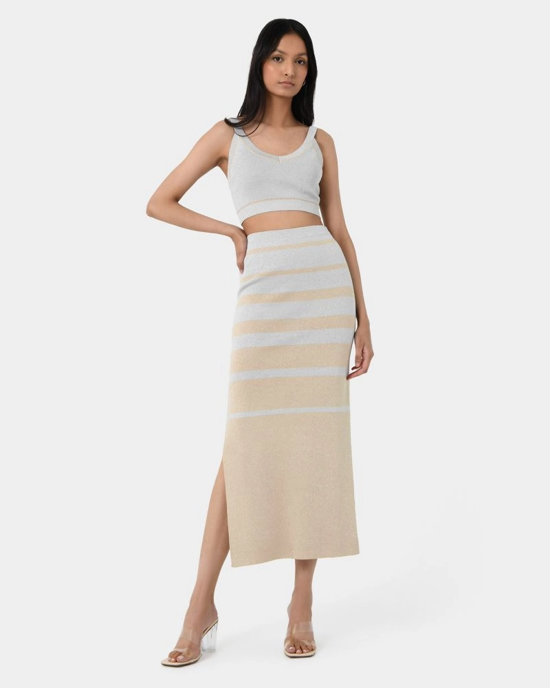 Forcast Clothing - Shay Lurex Knit Skirt
