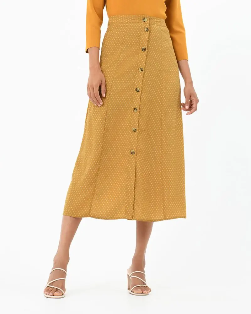 Forcast Clothing - Nellie Buttons Skirt