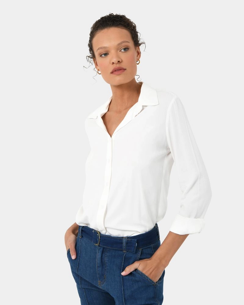 Forcast Clothing - Persephone Button Up Blouse