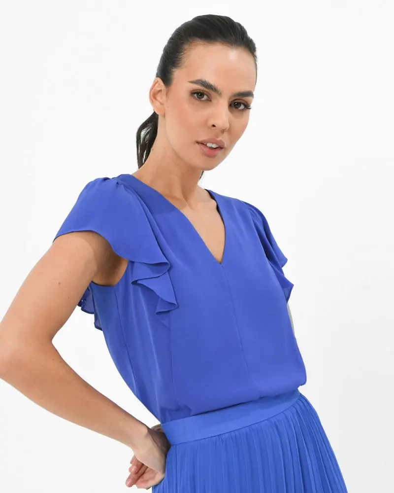 Forcast Clothing - Frankie Flutter Sleeve Top