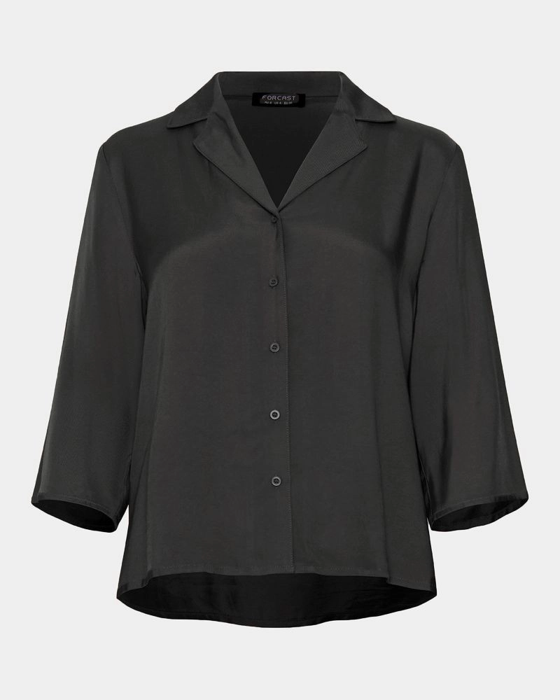 Kalliope Loose Fit Shirt | Black | Forcast - Forcast AU