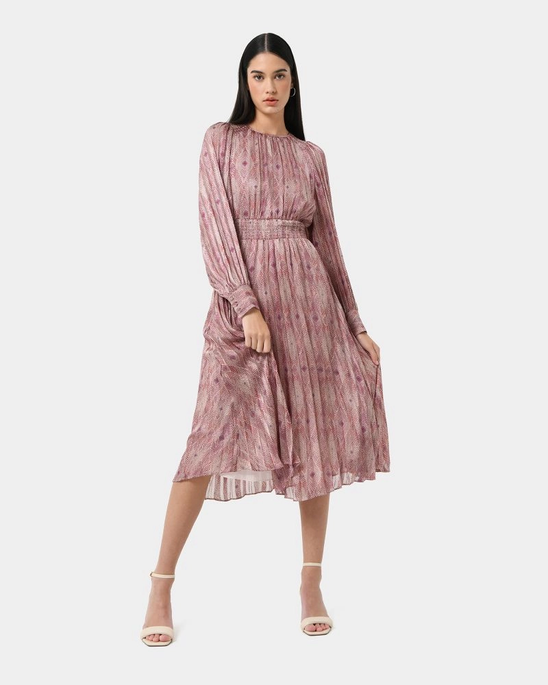 Forcast Clothing - Alexis Printed Pleated Dress