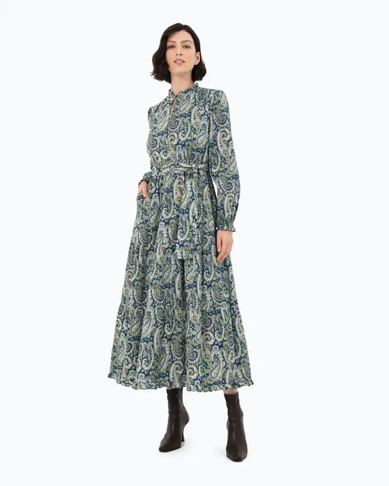Forcast Clothing - Divya Paisley Cotton Dress