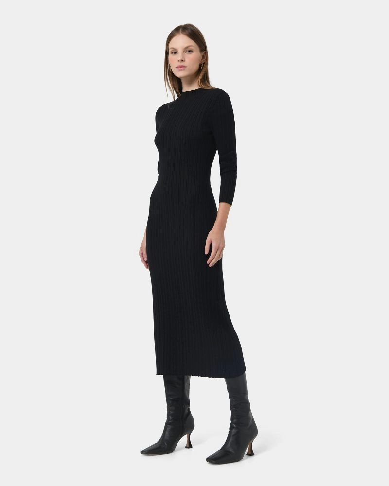 Forcast Clothing - Diana Long Sleeve Knit Dress