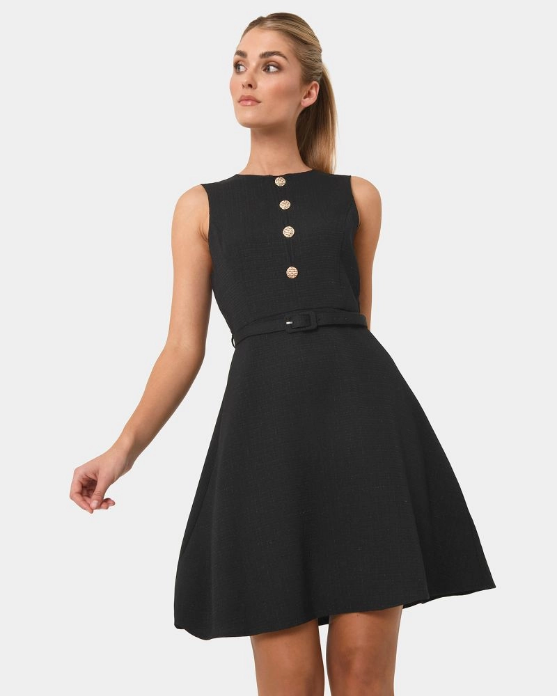 Mango Black Sleeveless Dress - Buy Mango Black Sleeveless Dress online in  India