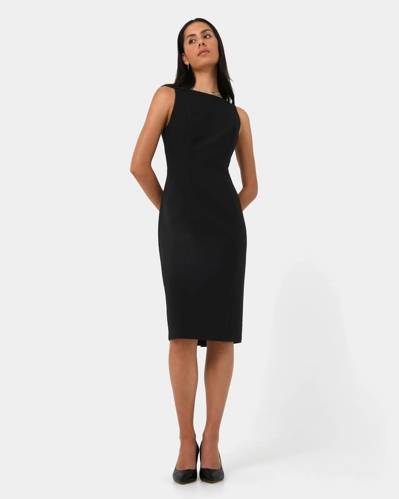 Luna Sleeveless Dress | Black | Forcast - Forcast AU