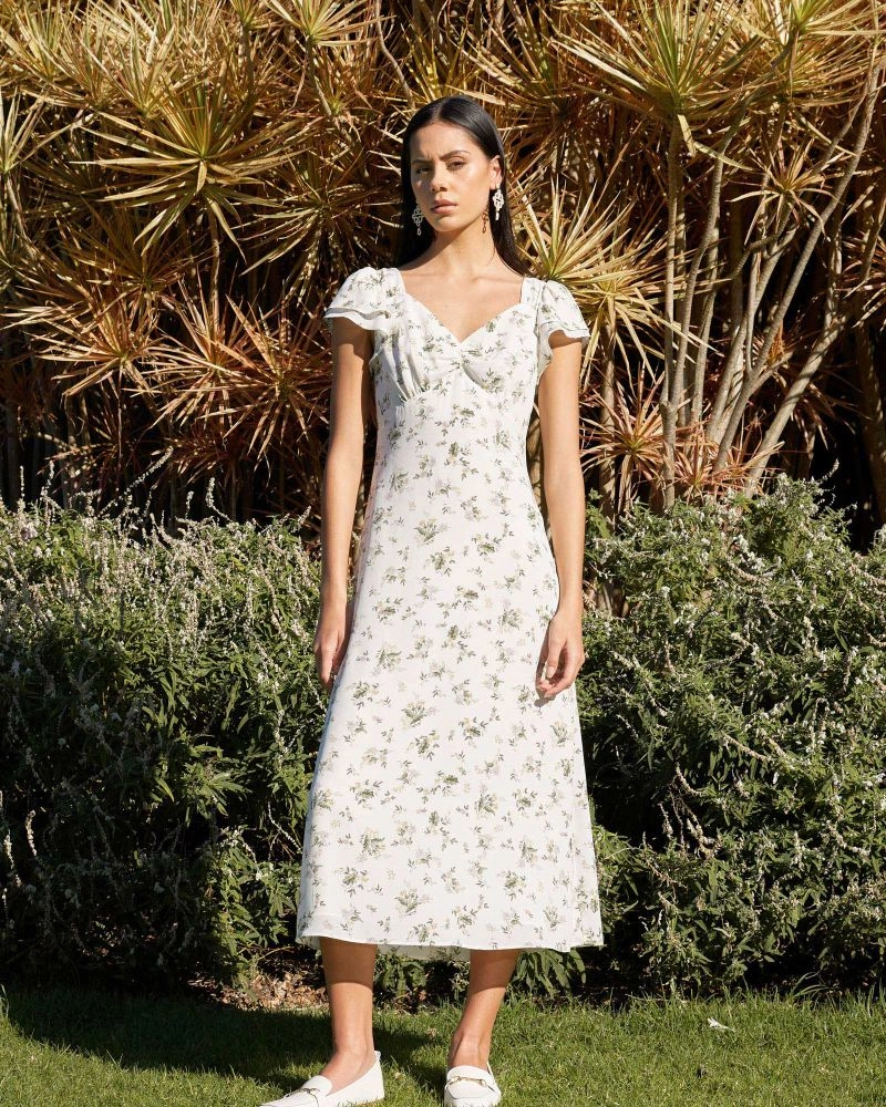 Forcast Clothing - Katy Floral Midi Dress
