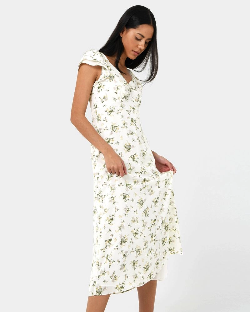 Katy Floral Midi Dress | Multi | Forcast - Forcast AU