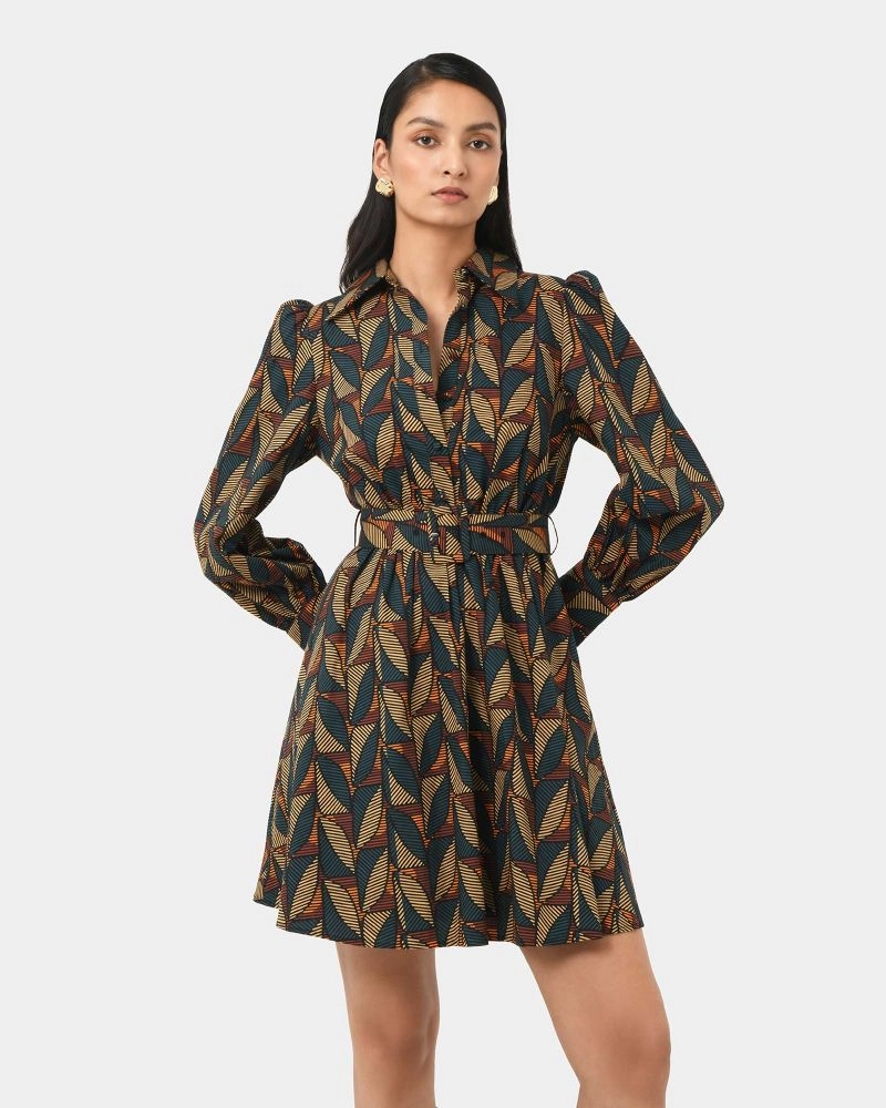 Forcast Clothing - Lela Printed Shirt Dress