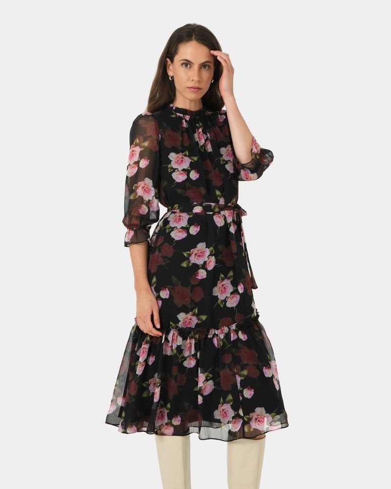 Forcast Clothing - Rose Ruffle Dress