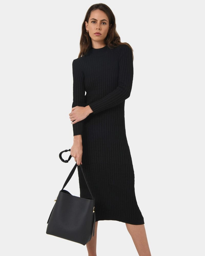 Forcast Clothing - Payton Long sleeve Knit Dress 