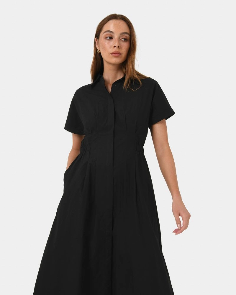Zara Panel Midi Shirt Dress