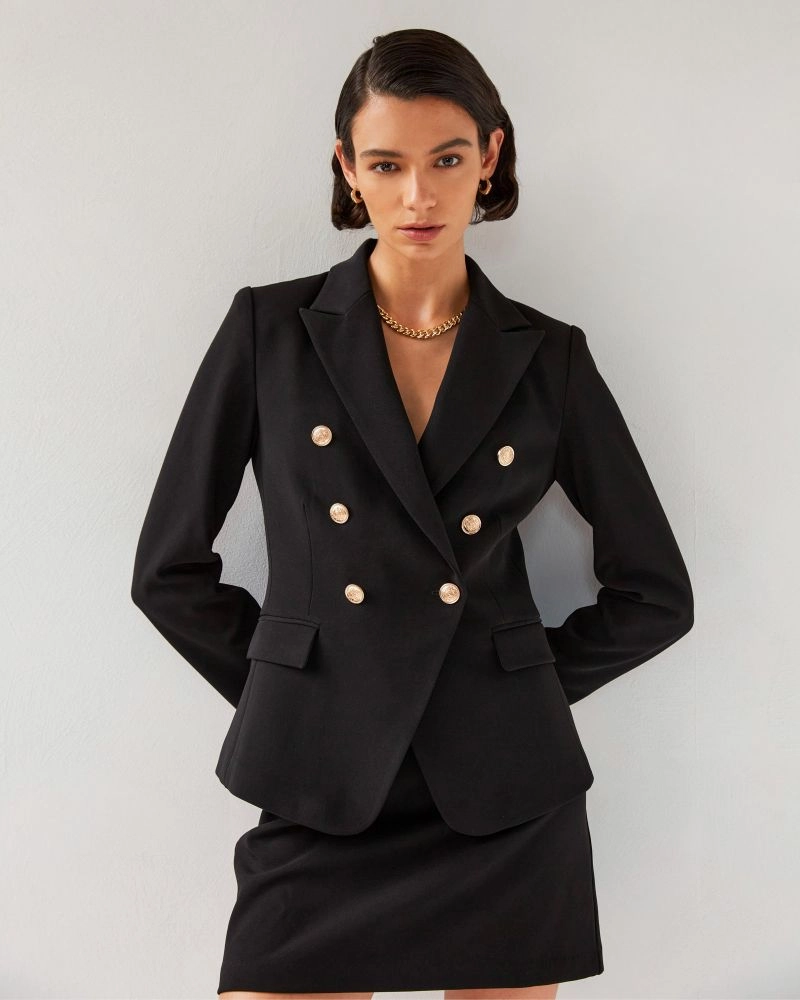 Forcast Clothing - Elodie Double Breasted Blazer