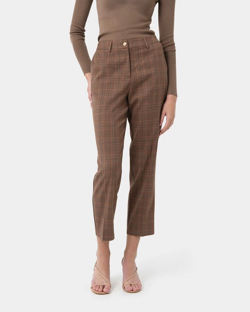 Forcast Clothing - Harlowe Tapered Check Pants