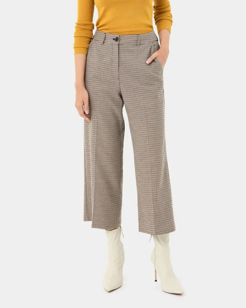 Forcast Clothing - Katherine Houndstooth Culotte