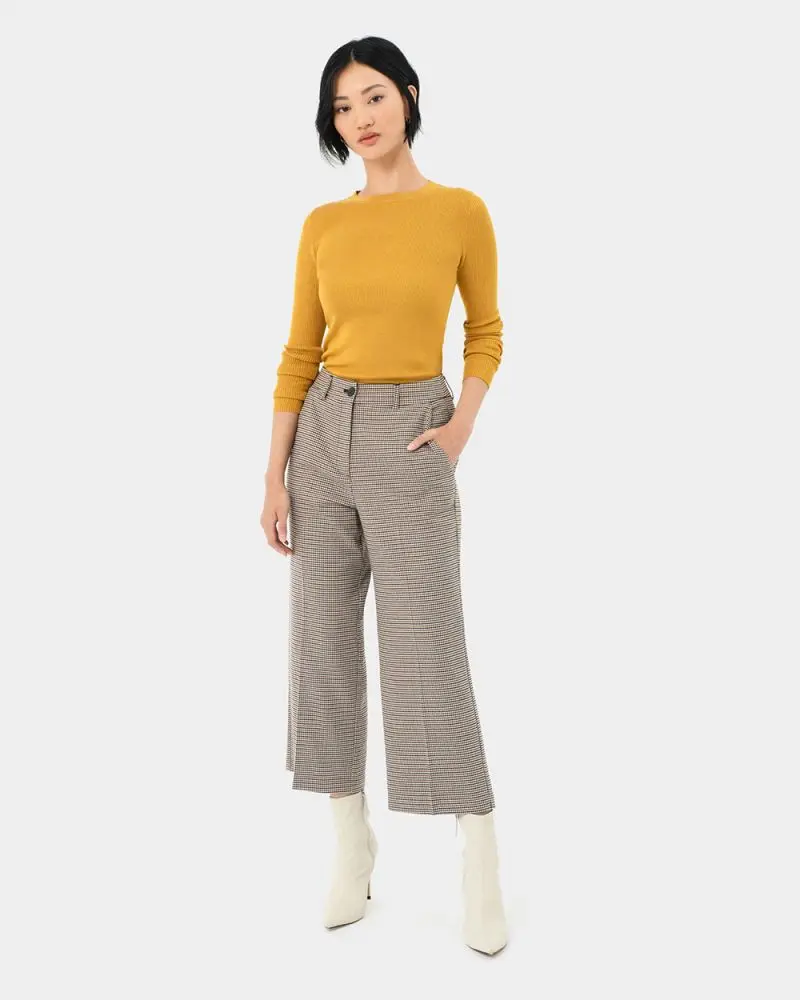 Forcast Clothing - Katherine Houndstooth Culotte