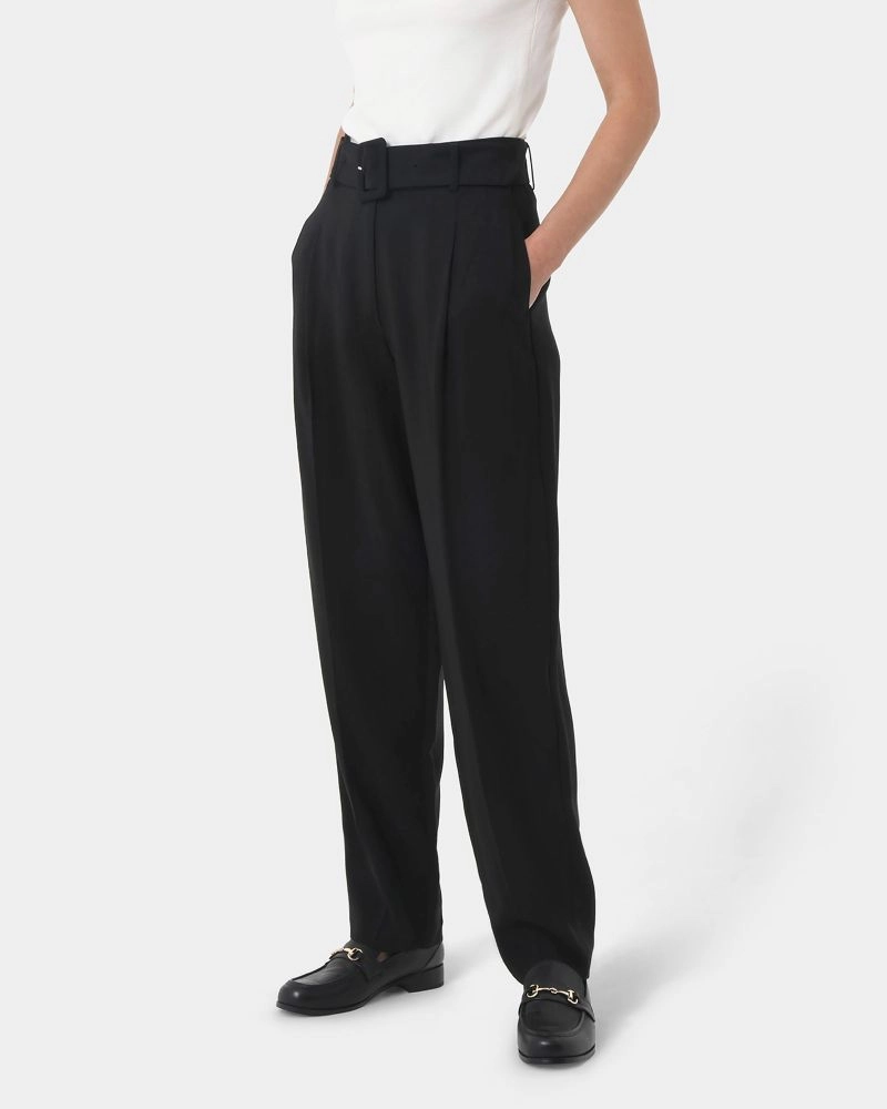 Forcast Clothing - Hazel Belted Tapered Pant