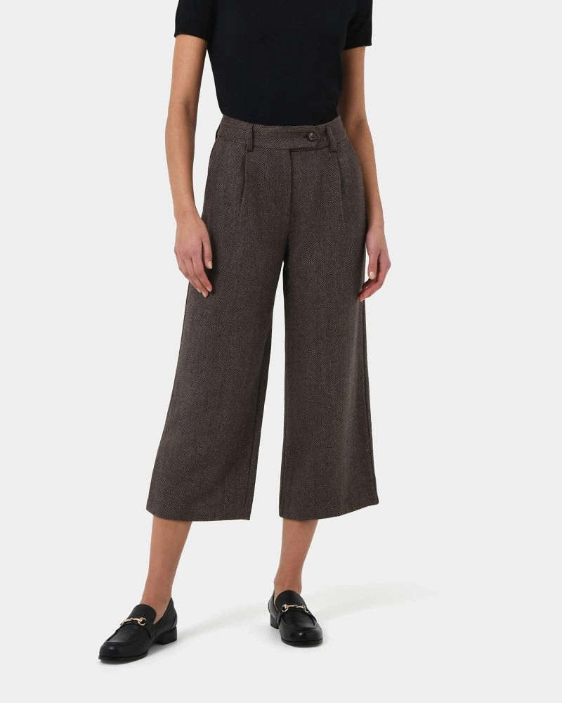 Forcast Clothing - Kyrie Herringbone Culotte