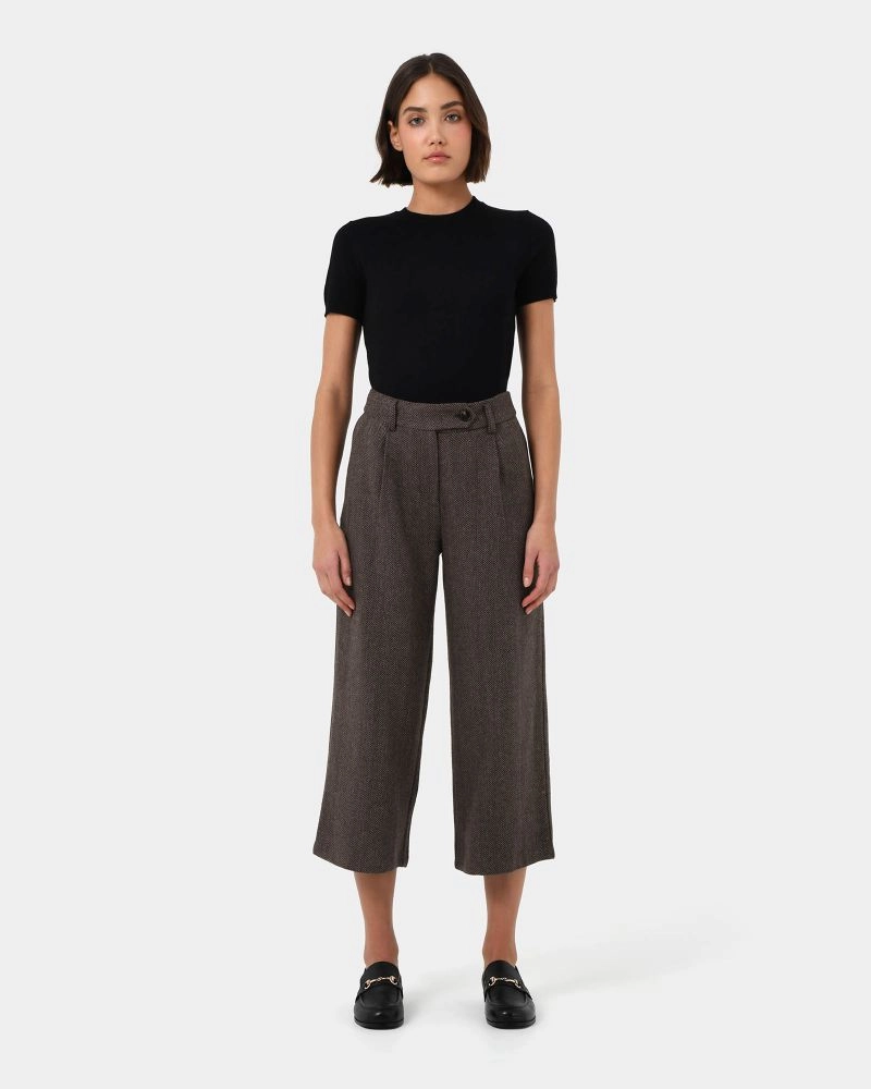 Forcast Clothing - Kyrie Herringbone Culotte