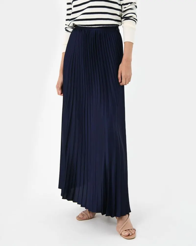 Forcast Clothing - Zyla Satin Pleated Skirt