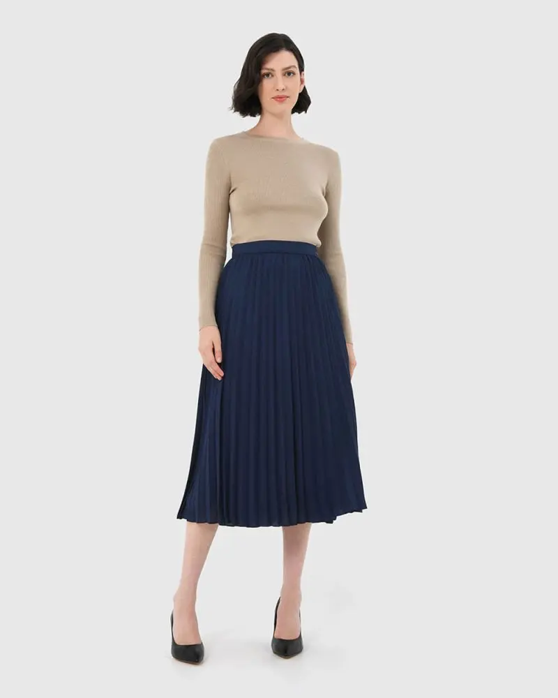 Forcast Clothing - Amalfi Pleated Skirt