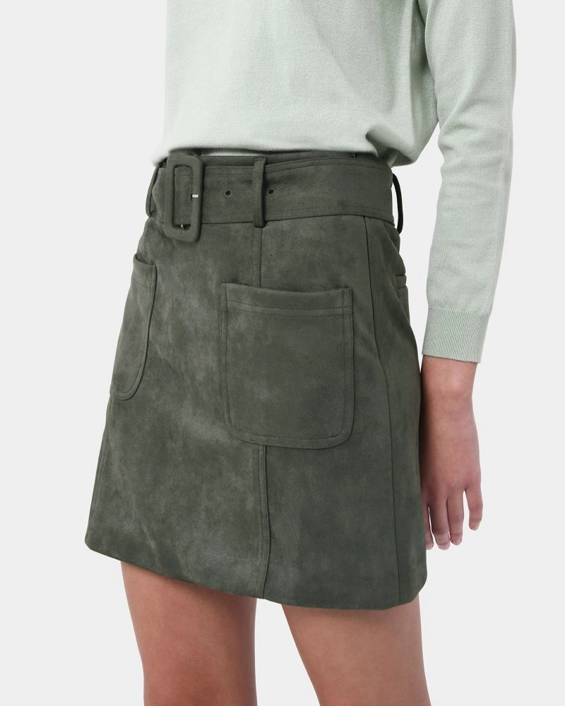 Forcast Clothing - Julie Faux Suede Mini Skirt