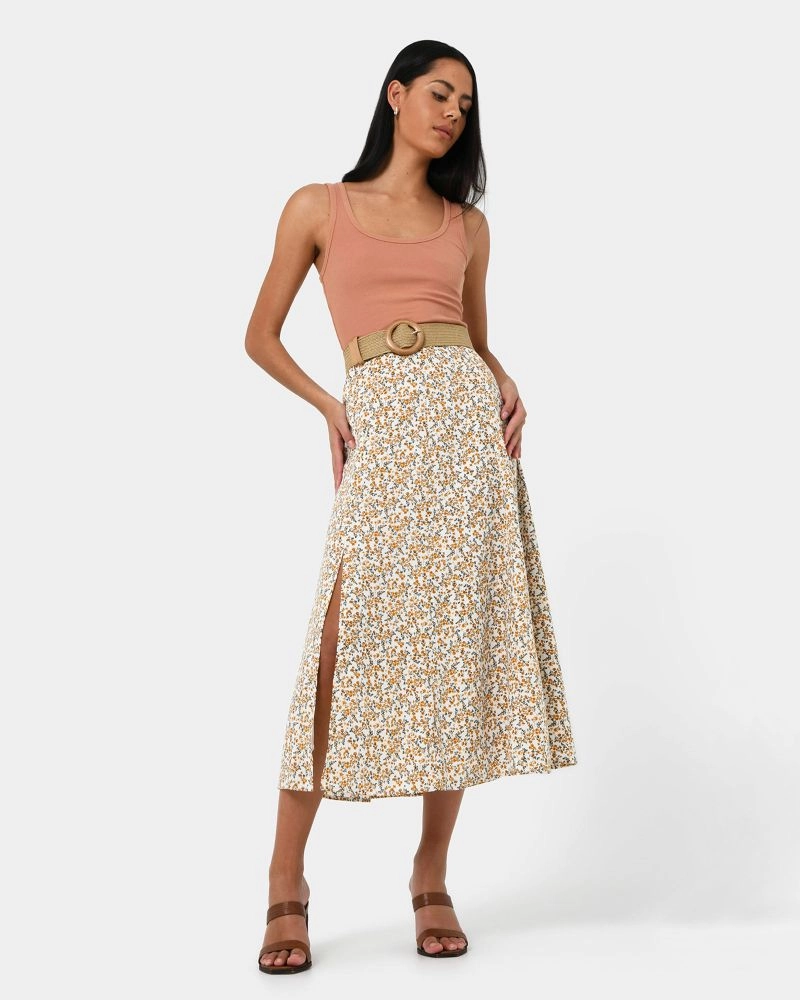 Forcast Clothing - Roxanne Floral Skirt