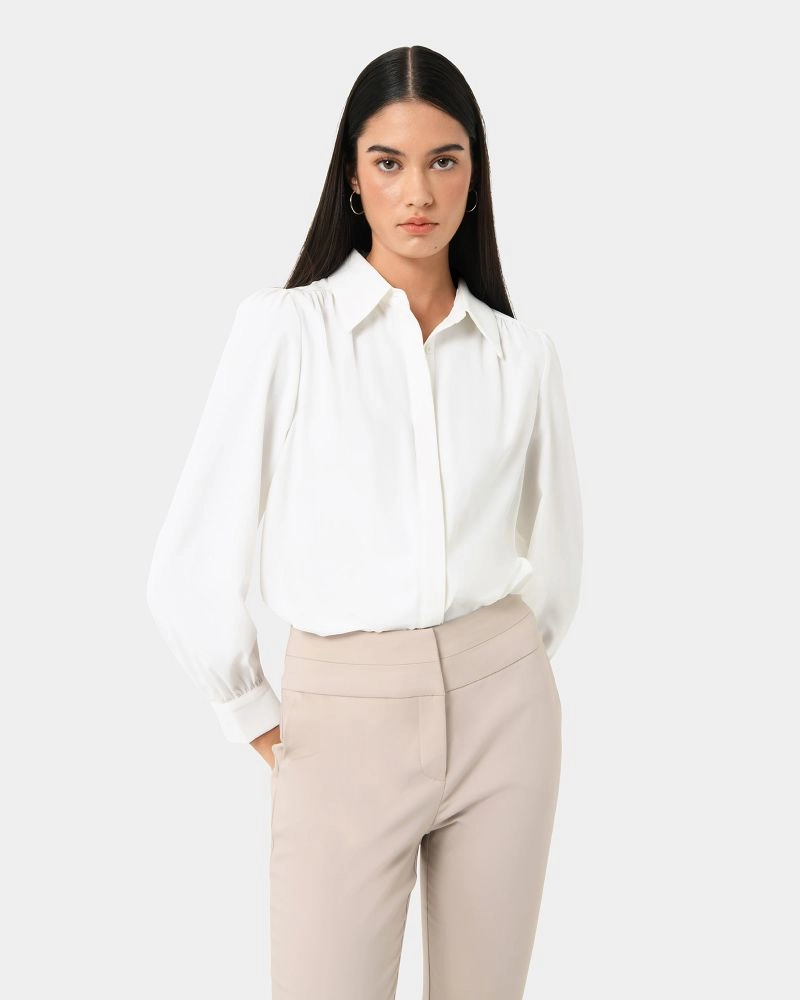 Forcast Clothing - Kensley Collared Blouse